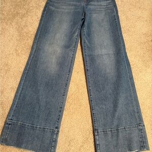 Stylish Blue Wide-Leg Jeans